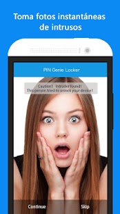 Екранна снимка за заключване и заключване на екрана на PIN Genie Locker-екран