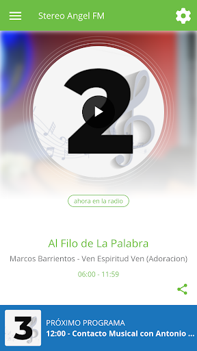Android application Stereo Angel FM screenshort
