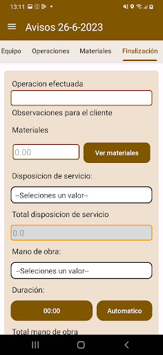 Android application Gestnet Agaser screenshort
