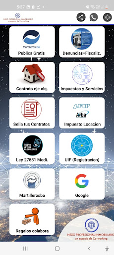 Android application Nexo Pro Canning screenshort