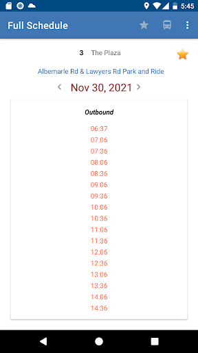 Charlotte Bus Schedules Screen 3