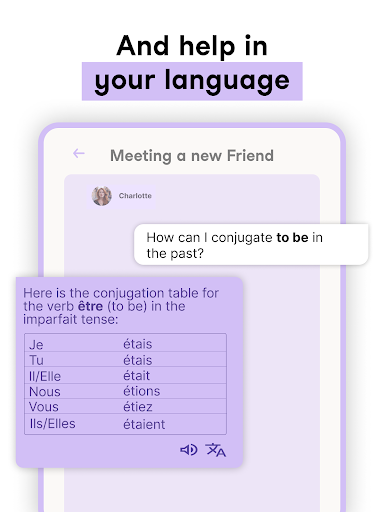 Screenshot of Univerbal AI Language Learning