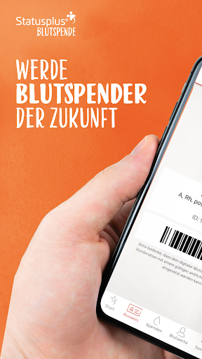 Android application Statusplus Blutspende screenshort