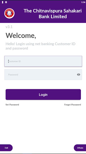 Android application Chitnavispura Mobile Banking screenshort