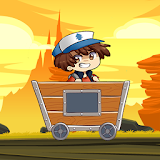 Adventure trolley with gravity icon