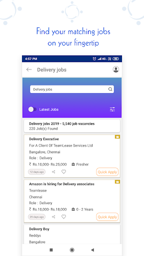 TeamLease Jobs Search Screenshot 2 - AppWisp.com