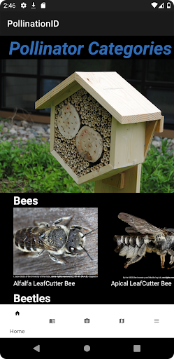 Android application PolliNation ID screenshort