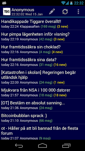 Android application TBG Reader screenshort