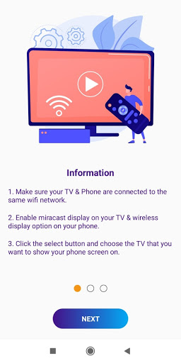 Android application screen cast 4k HF screenshort
