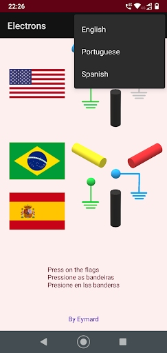 Android application Electrons screenshort