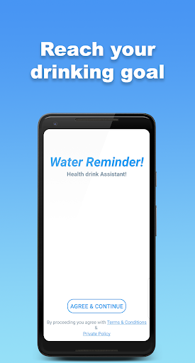 Android application HydrateMe - Water Drink Remind screenshort