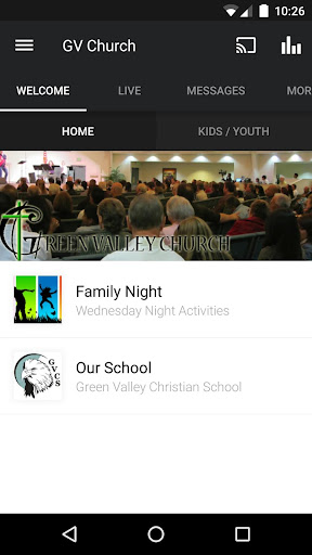Android application Green Valley Christian Center screenshort