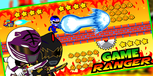 Android application Superheroes Dino Rangers Dash screenshort