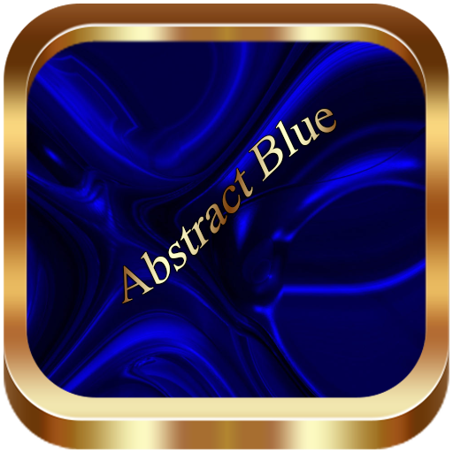 Abstract Blue Go Launcher them logo