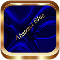 Abstract Blue Go Launcher them