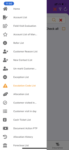 TPFICO Mobile for Collection Screen 2