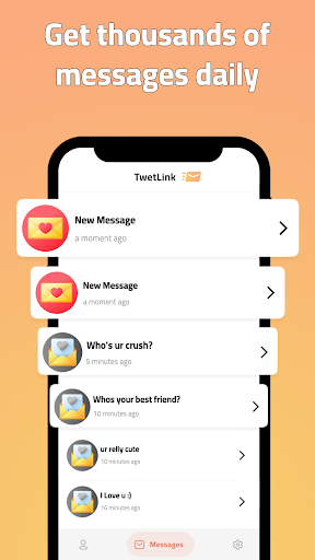 TwetLink- Anonymous messages Screen 3