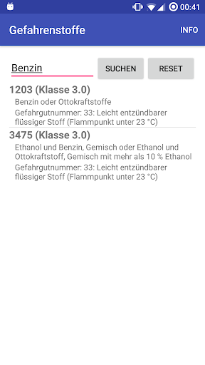 GefahrenStoffe Screen 2