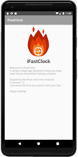 iFastClock - Intermittent Fasting Clock Widget Screenshot