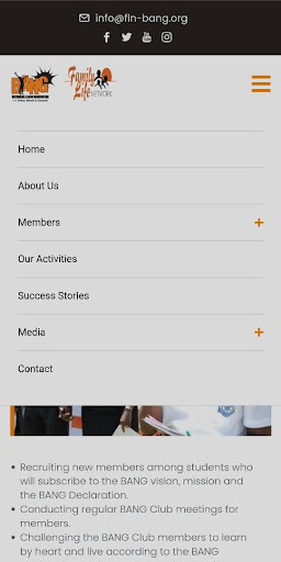 Android application BANG screenshort