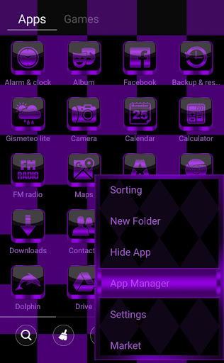 Purple Chess Crown Go Launcher