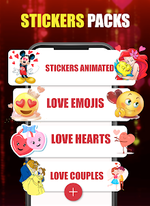 Animated Romantic Stickers WA