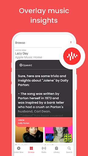 Screenshot of Music AI Bubble