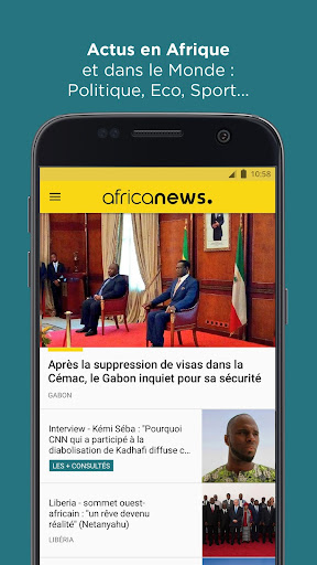 Aperçu de l'application