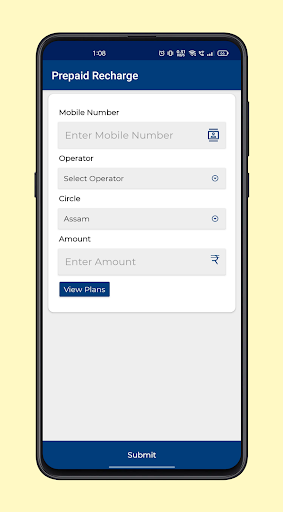 PePlus Recharge Commission App Screen 3