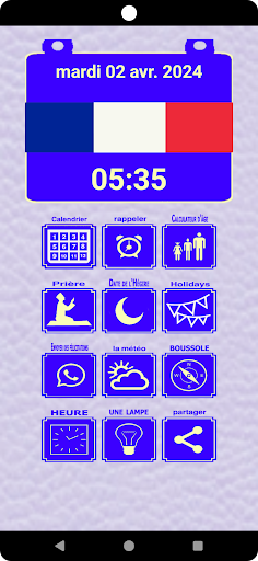 Android application Calendrier francais 2024 screenshort