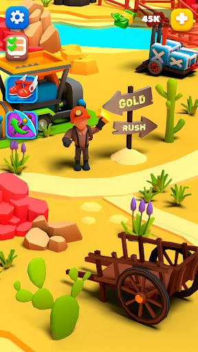 Android application Gold Rush: Mining Simulator screenshort