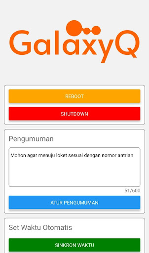 Android application GalaxyQ screenshort