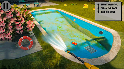 Pool Cleaning Simulator Games 1.0 APK + Mod (Unlimited money) untuk android