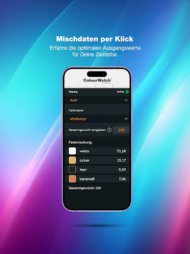 COLOURLOCK® ColourWatch Screenshot