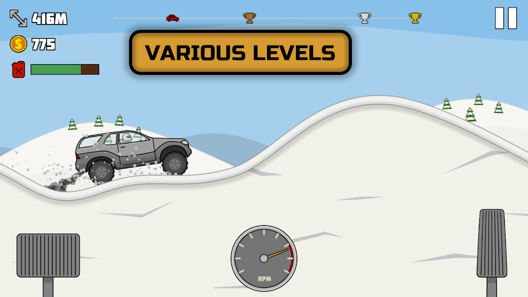 All Terrain: Hill Trials 1.5.9 APK + Мод (Unlimited money) за Android