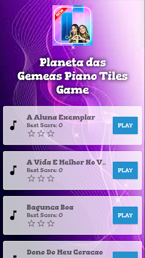 Planeta das Gemeas Piano Tiles Game
