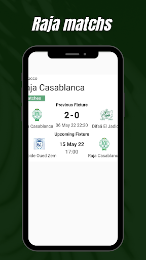 Raja Casablanca matches Screen 2
