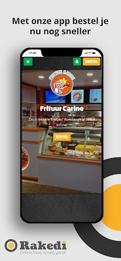 Android application Frituur Carine screenshort