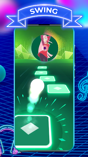 Android application Tiles Hop EDM Rush Music Game screenshort