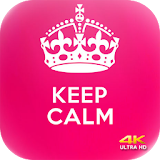 Keep Calm Pink wallpaper 4K icon