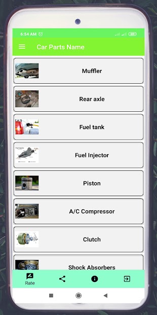 Captura de Pantalla 3 Car Parts Name android