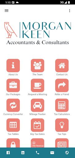 Android application Morgan Keen Accountancy screenshort
