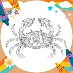 Cover Image of Tải xuống Coloring Book: Crab Mandala  APK