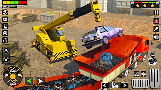 Car Crusher Excavator Games 3d - Screenshot 1