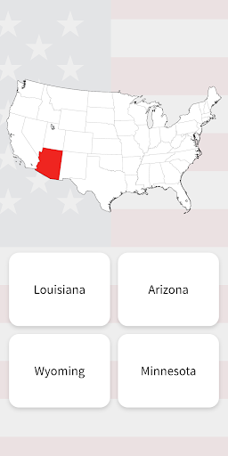 USA Quiz - Guess all 50 States Screen 2