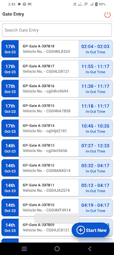 Gate Management Screen 2