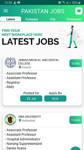JobsToday - Jobs in Pakistan Screen 2