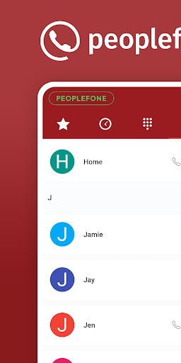 Android application peoplefone APP screenshort
