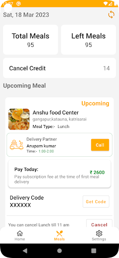 Mesway: Find mess & meals Screen 2