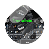 Green collision GO Keyboard icon